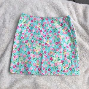 Lilly Pulitzer Wave Blue Speck Skirt